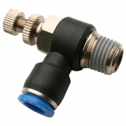 L-образный регулятор расхода воздуха NSC 12-03 (трубка 12мм, нар. резьба R3/8") NBPT L-образный регулятор расхода воздуха NSC 12-03 (трубка 12мм, нар. резьба R3/8") NBPT