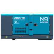 Винтовой дизельный компрессор Master Blast MB-275В-7+АС с осушителем, на раме