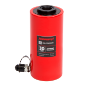 Домкрат гидравлический с полым штоком, однополостной 30 т, ход 100 м [HRH‑CY06030100]