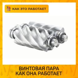 Как работает винтовая пара компрессора