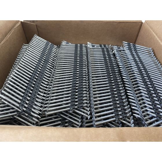 Реечные гвозди 21 градус 2.8х60 мм ершеные / 5400 шт // Mainpack