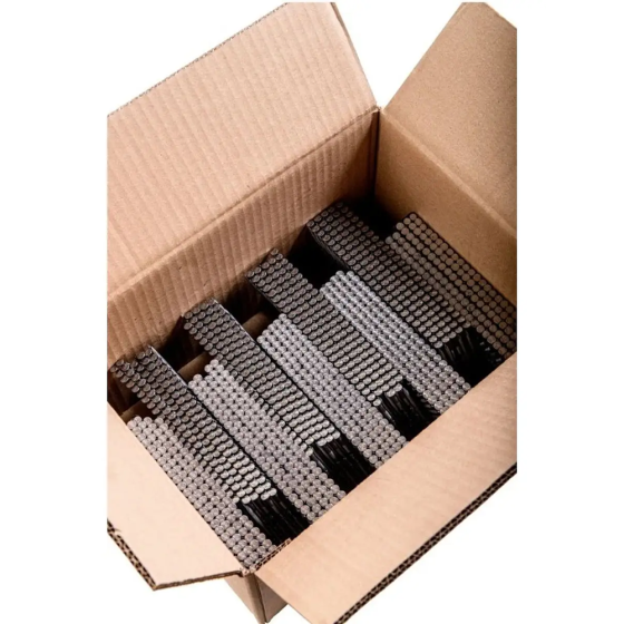 Реечные гвозди 21 градус 3.1х88 мм гладкие / 2000шт // For-Est