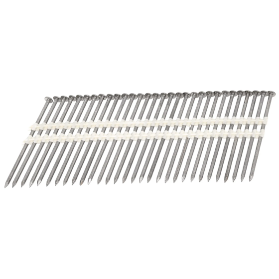 Гвоздь реечный 21 градус 3.1/90 ершеный оцинкованный / 3000шт // Mainpack
