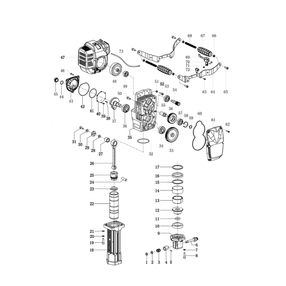 Винт с головкой M5x14 (№44) для FROSP GJH-95 [M5X14 head screw]