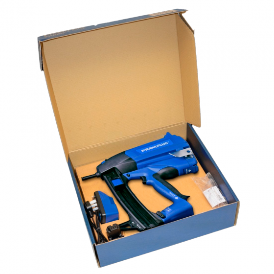 Газовый пистолет RAWLPLUG R-SC40II-XS1 по бетону и стали, в картонной коробке