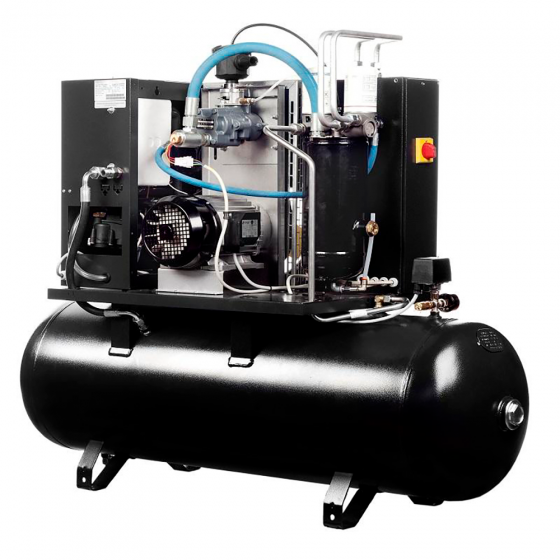 Винтовой компрессор ABAC MICRON.E 5,5 - 200 - 10 бар с осушителем, стартер звезда