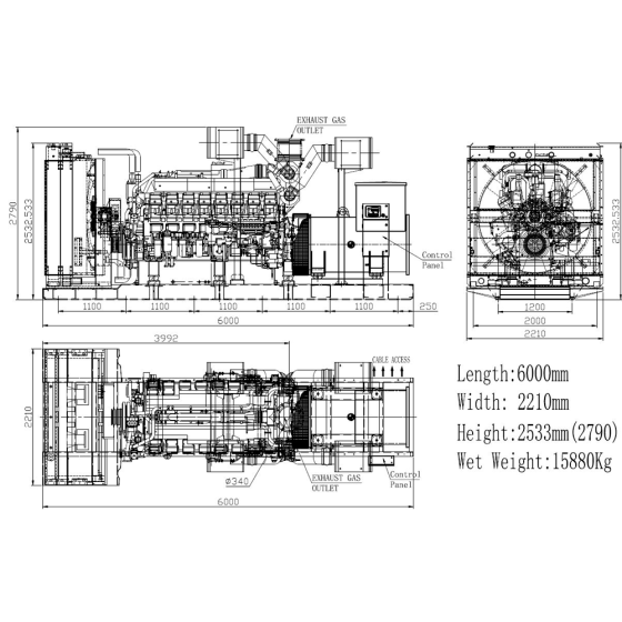 Дизельный генератор ТСС АД-2000С-Т400-1РМ8