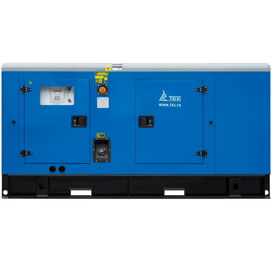 Дизельный генератор ТСС АД-64C-Т400-1РКМ9 в шумозащитном кожухе