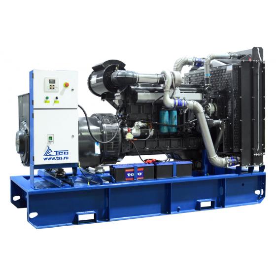 Дизельный генератор ТСС ЭД-250-Т400 с АВР в погодозащитном кожухе на прицепе