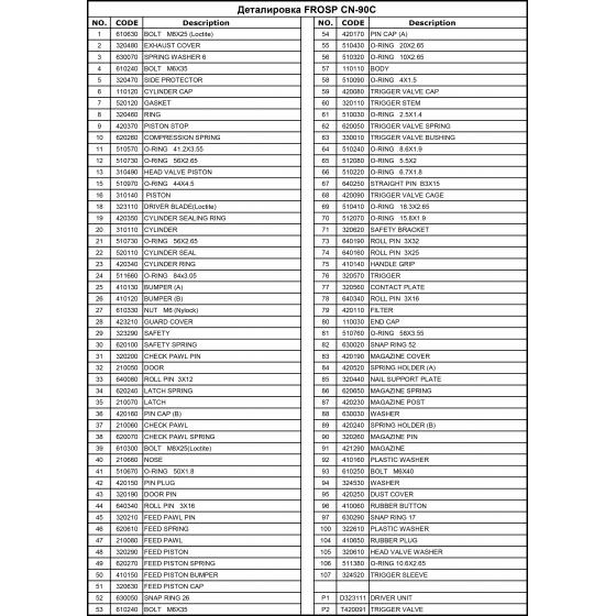 Кольцо 41.2х3.55 (№11) для FROSP CN-90С