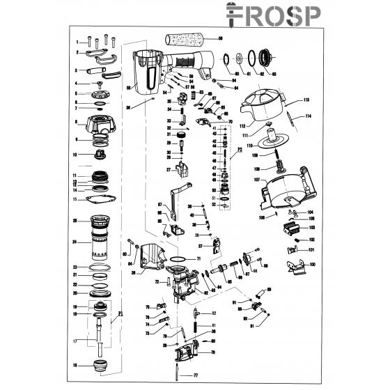 Кольцо 42.5х1.8 (№22) для FROSP CRN-45A 