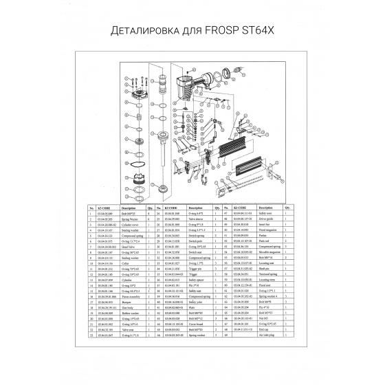 Кольцо 73*2.65 (№11) для FROSP ST64X