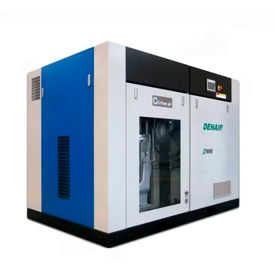 Винтовой компрессор DENAIR DWW-110W - 10 бар безмасляный