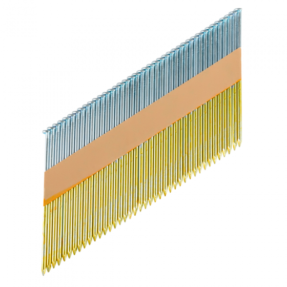 Реечные гвозди 34 градуса (F-D34) 3.05х90 мм гладкие оцинкованные / 2500шт // Fixpistols