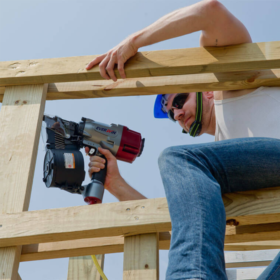 Барабанный пневмопистолет Everwin FCN90LB-ST