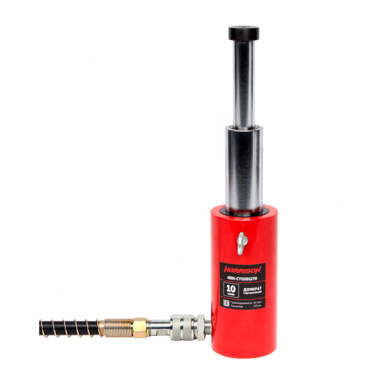 Домкрат гидравлический, телескопический, однополостной 10 т, ход 270 мм [HRH-CY0201270]