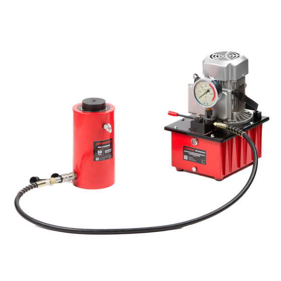 Домкрат гидравлический, телескопический, однополостной 30 т, ход 300 мм [HRH-CY0203300]