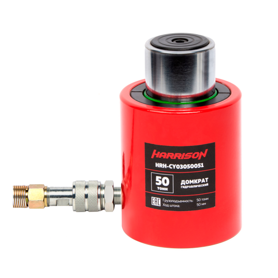Домкрат гидравлический, однополостной 50 т, ход 50 мм [HRH-CY03050051]