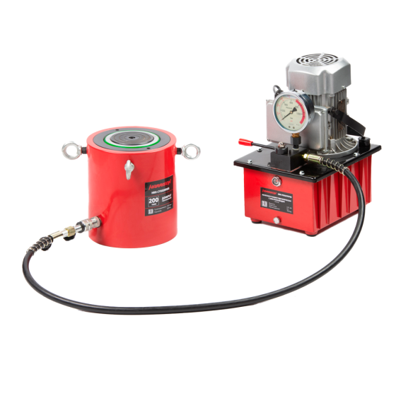 Домкрат гидравлический, однополостной 200 т, ход 100 мм [HRH-CY03200101]