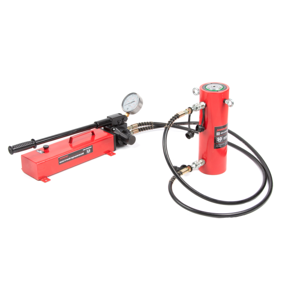 Домкрат гидравлический, двуполостной 50 т, ход 200 мм [HRH-CY0705201]