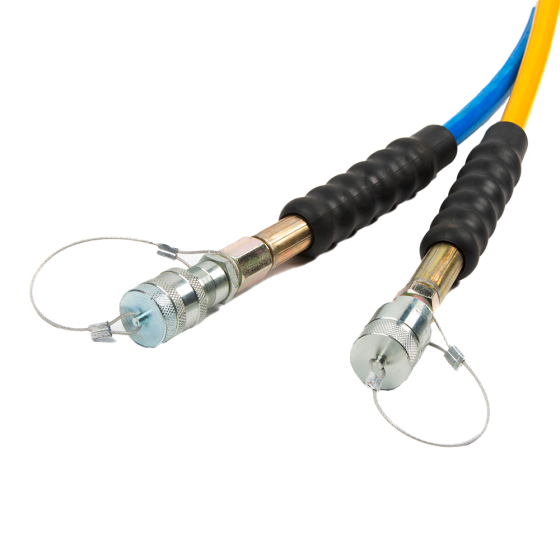 РВД двойной для гидравлического гайковерта: 6 м, БРС 1/4", 700 бар [HRH-HHD0612]