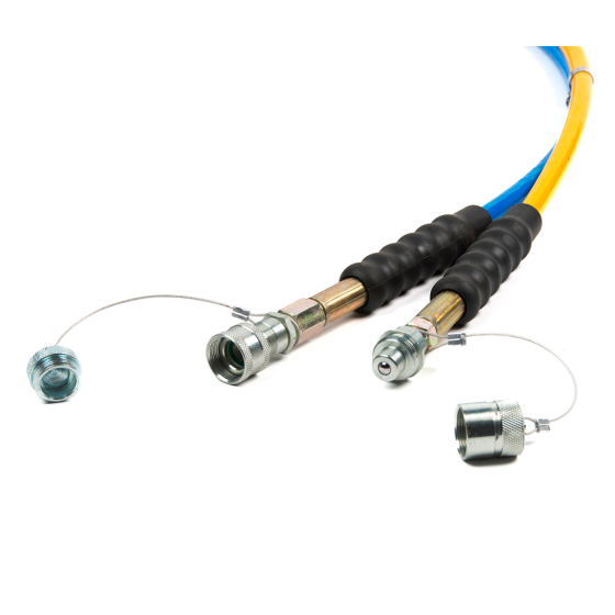 РВД двойной для гидравлического гайковерта: 6 м, БРС 1/4", 700 бар [HRH-HHD0612]