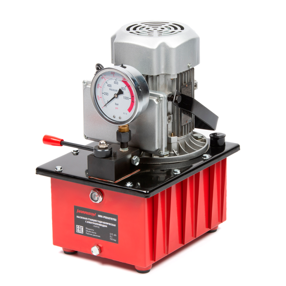 Насосная станция гидравлическая с электроприводом,1 выход, 0,75 кВт, 700 бар, 8 л [HRH-PE01070702]