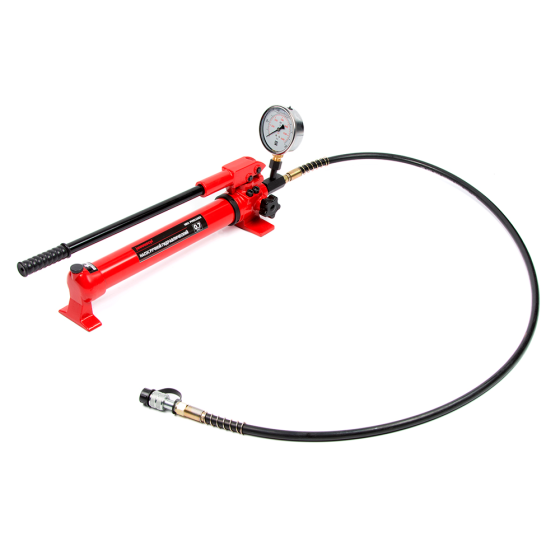 Гидравлический ручной насос, однополостной, с манометром, 700 бар, 0,7 л [HRH-PM011002]