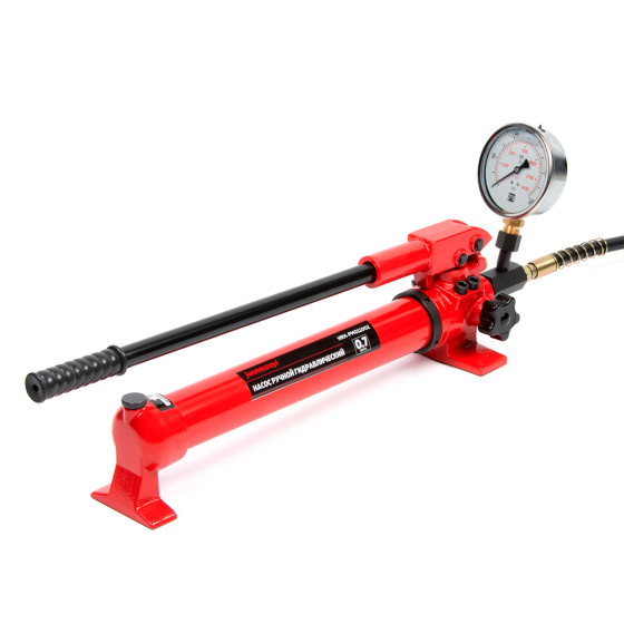 Гидравлический ручной насос, однополостной, с манометром, 700 бар, 0,7 л [HRH-PM011002]