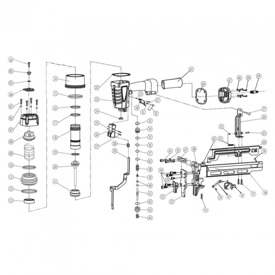 Сборка безопасности (№29) для FROSP K-N851 [29 Safety assembly]