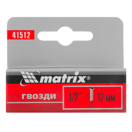 Гвозди тип 300 ‑ 12 мм / 1000шт // Matrix