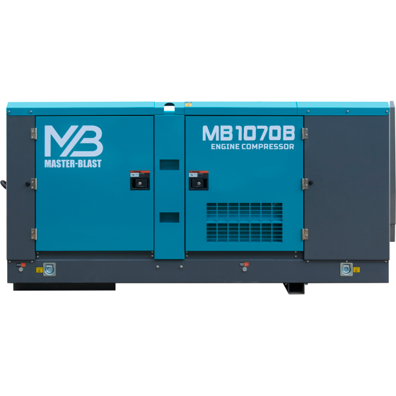 Винтовой дизельный компрессор Master Blast MB-1070B-25 на раме