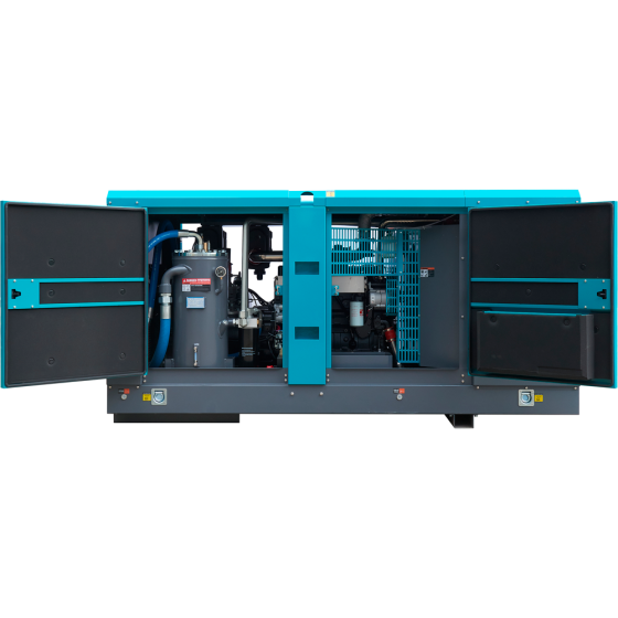 Винтовой дизельный компрессор Master Blast MB-1600B-17 на раме