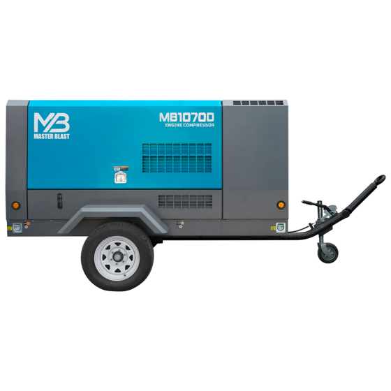 Винтовой дизельный компрессор Master Blast MB-1070D-25 на шасси