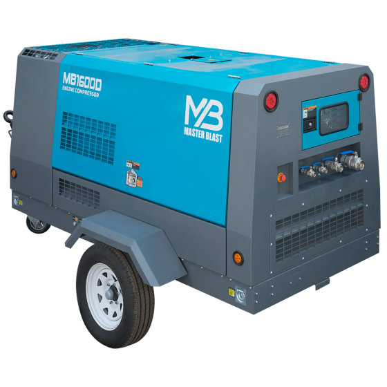 Винтовой дизельный компрессор Master Blast MB-1600D-17 на шасси