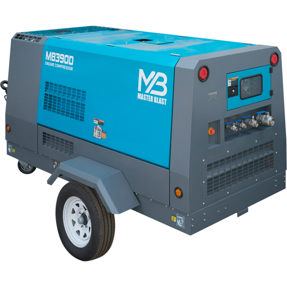 Винтовой дизельный компрессор Master Blast MB-390D-10 на шасси