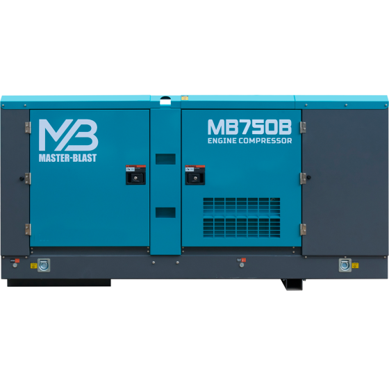 Винтовой дизельный компрессор Master Blast MB-750B-12 на раме