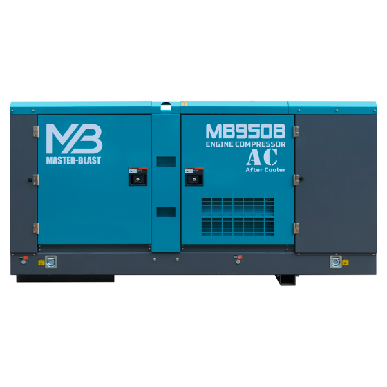 Винтовой дизельный компрессор Master Blast MB-950B-10 на раме