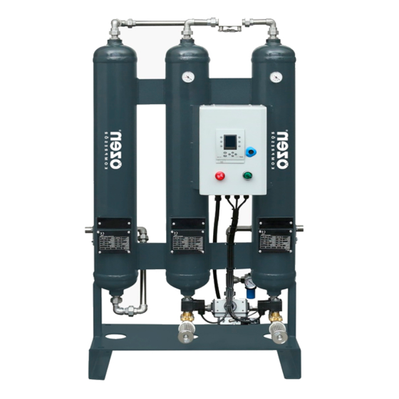 Адсорбционный осушитель OZEN ODD+CT-7,3 холодной регенерации, встроенная угольная колонна