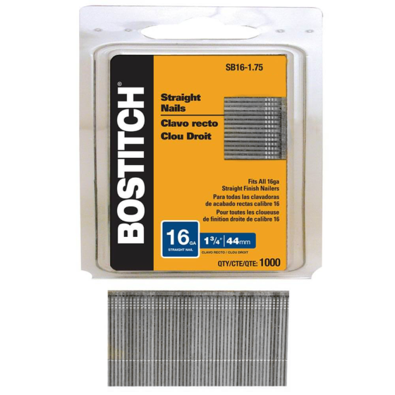 Отделочные гвозди 45 мм (штифт N45/16Ga cnk) / 2500шт // Bostitch [SB16-1.75]