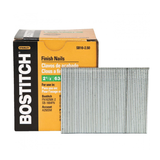 Отделочные гвозди 25 мм (штифт N25/16Ga cnk) / 5000шт // Bostitch [SB16-1.00]